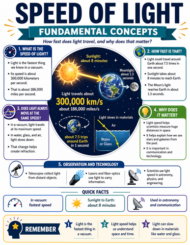 Speed of Light I Infographic