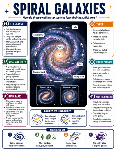 Spiral Galaxies I Infographic