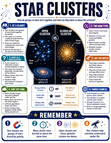 Star Clusters I Infographic