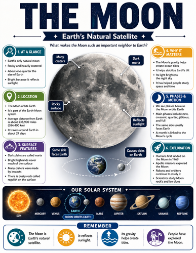 The Moon I Infographic