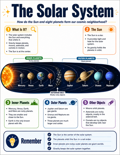 The Solar System I Infographic