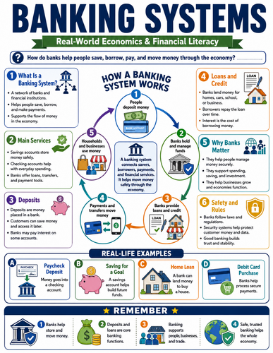 Banking Systems I Global Society I Infographic