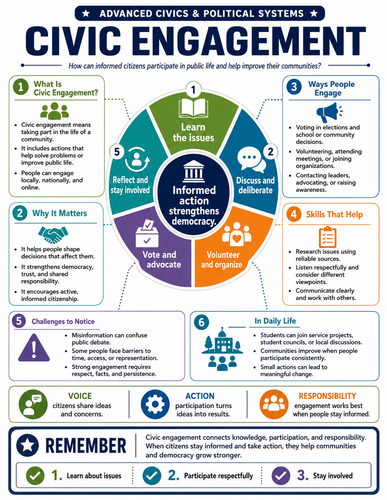 Civic Engagement I Global Society I Infographic