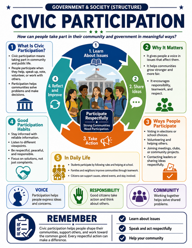Civic Participation I Global Society I Infographic