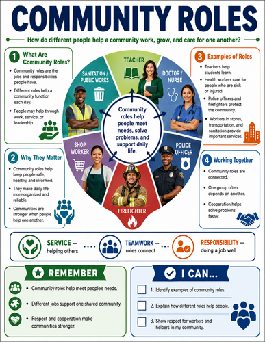 Community Roles I Global Society I Infographic