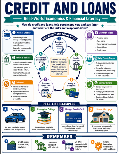 Credit and Loans I Global Society I Infographic
