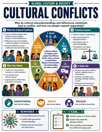 Cultural Conflicts I Global Society I Infographic