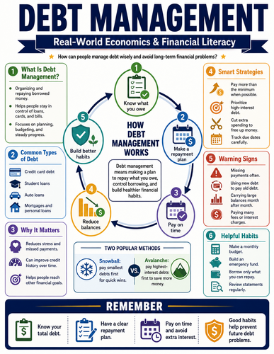 Debt Management I Global Society I Infographic