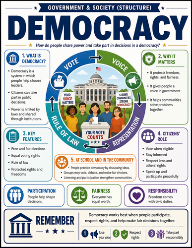 Democracy I Global Society I Infographic