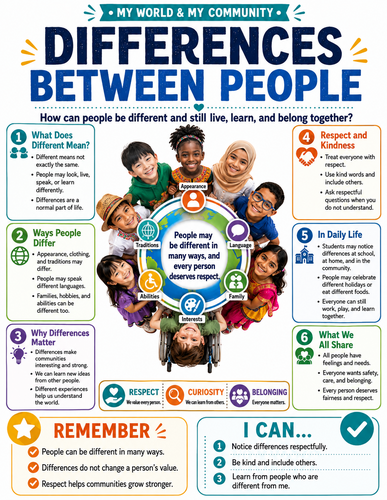 Differences Between People I Global Society I Infographic