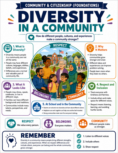 Diversity in a Community I Global Society I Infographic
