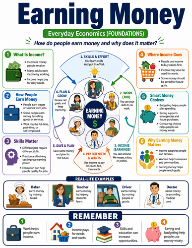 Earning Money I Global Society I Infographic