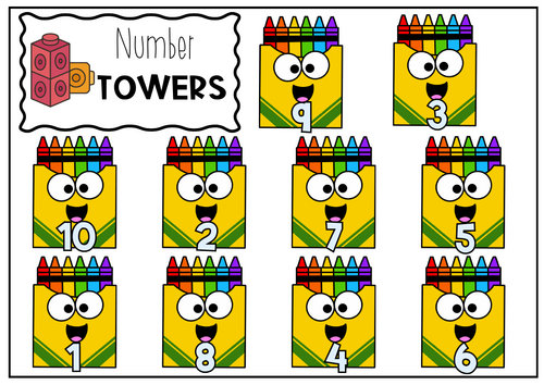 Number Towers 1-10