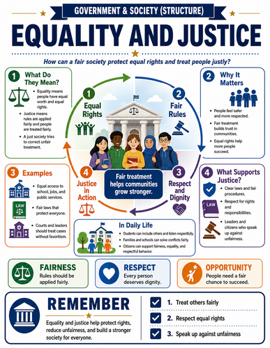 Equality and Justice I Global Society I Infographic