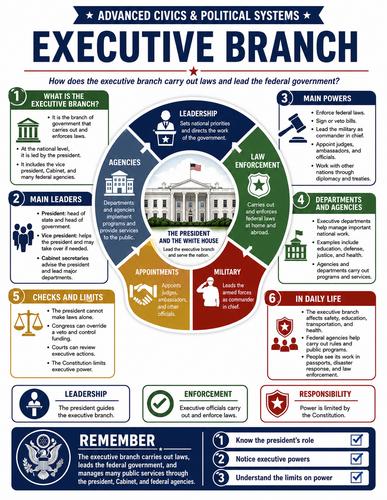 Executive Branch I Global Society I Infographic