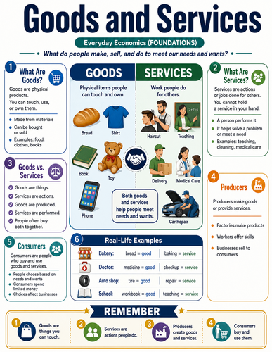 Goods and Services I Global Society I Infographic