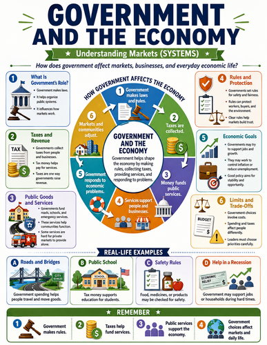Government and the Economy I Global Society I Infographic