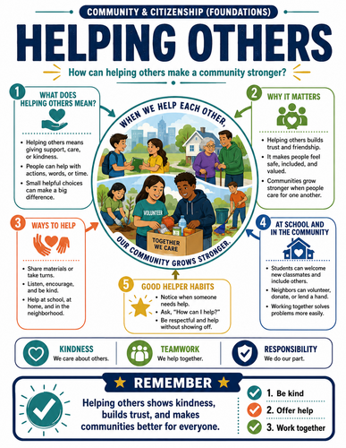 Helping Others I Global Society I Infographic