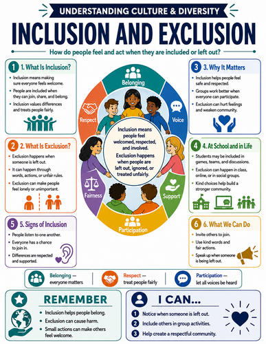 Inclusion and Exclusion I Global Society I Infographic