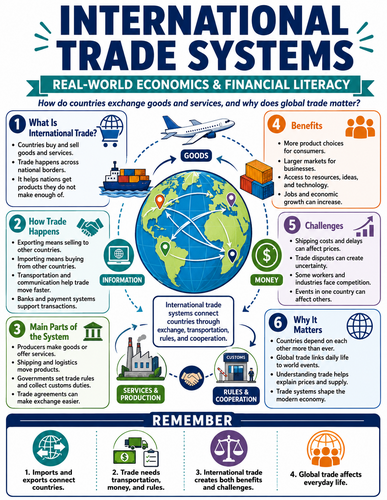 International Trade Systems I Global Society I Infographic