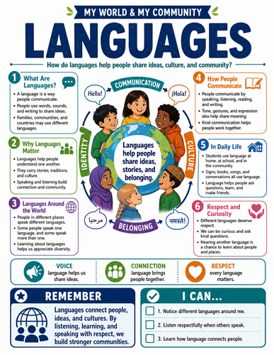 Languages I Global Society I Infographic