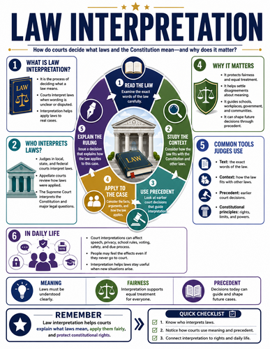 Law Interpretation I Global Society I Infographic