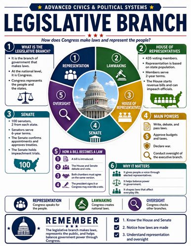 Legislative Branch I Global Society I Infographic