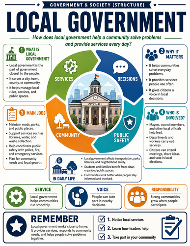 Local Government I Global Society I Infographic