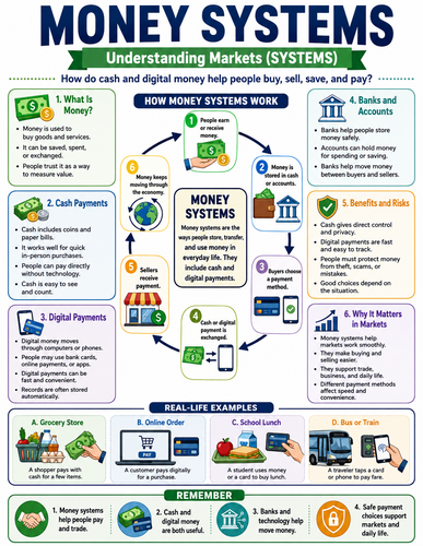 Money Systems I Global Society I Infographic