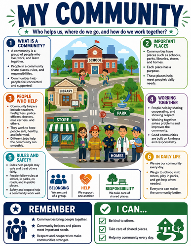 My Community I Global Society I Infographic