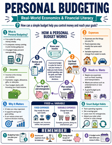 Personal Budgeting I Global Society I Infographic