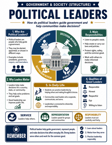Political Leaders I Global Society I Infographic