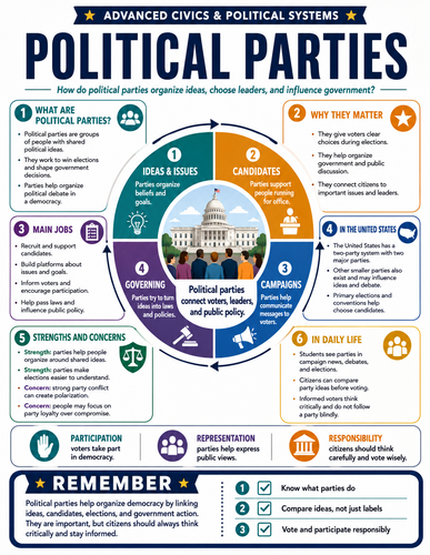Political Parties I Global Society I Infographic