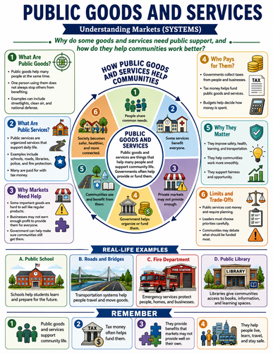 Public Goods and Services I Global Society I Infographic