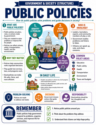 Public Policies I Global Society I Infographic