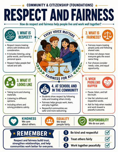 Respect and Fairness I Global Society I Infographic