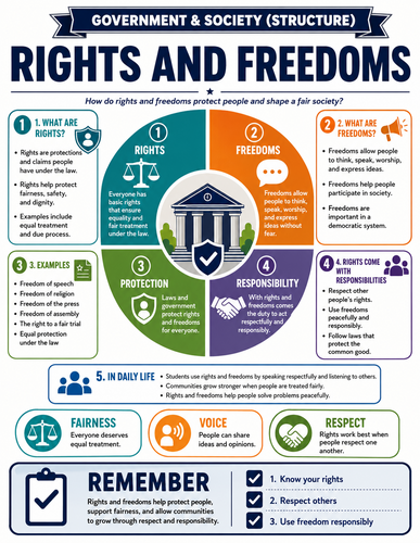 Rights and Freedoms I Global Society I Infographic