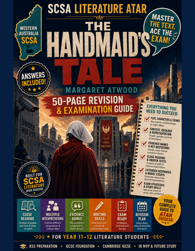 SCSA Literature ATAR | The Handmaid’s Tale | 50-Page Revision Guide + Answers