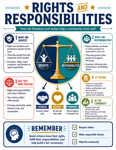 Rights and Responsibilities I Global Society I Infographic