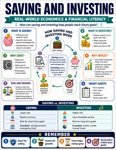Saving and Investing I Global Society I Infographic