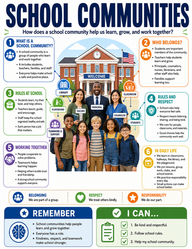 School Communities I Global Society I Infographic