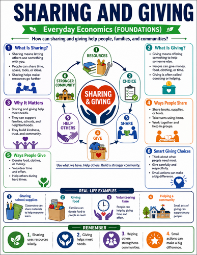 Sharing and Giving I Global Society I Infographic
