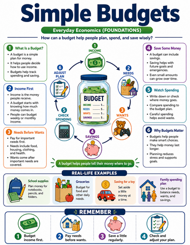 Simple Budgets I Global Society I Infographic