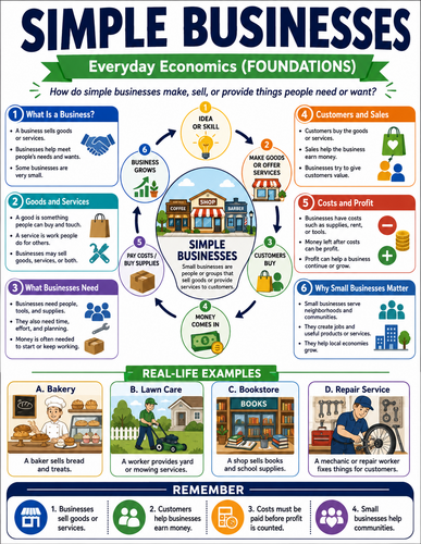 Simple Businesses I Global Society I Infographic