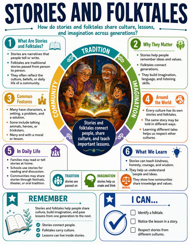 Stories and Folktales I Global Society I Infographic