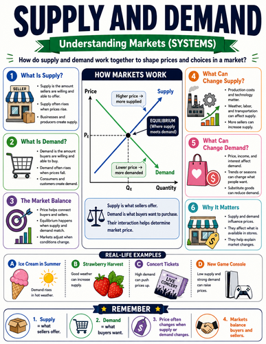 Supply and Demand I Global Society I Infographic
