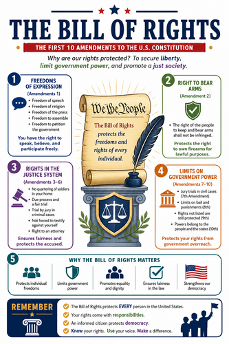 The Bill of Rights I Global Society I Infographic