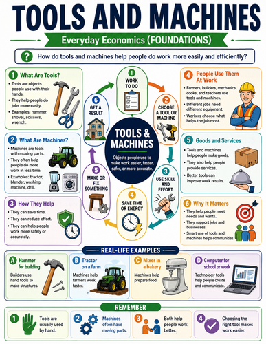 Tools and Machines I Global Society I Infographic