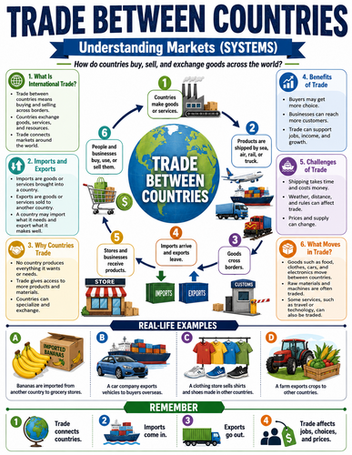 Trade Between Countries I Global Society I Infographic
