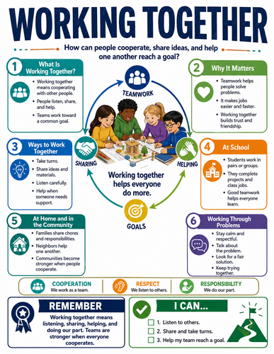 Working Together I Global Society I Infographic